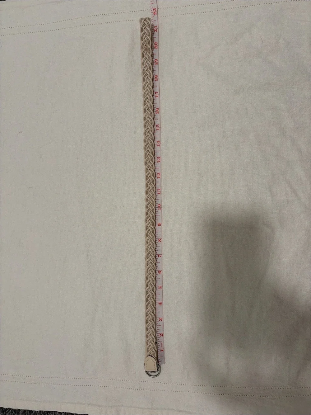 Off White Woven Belt